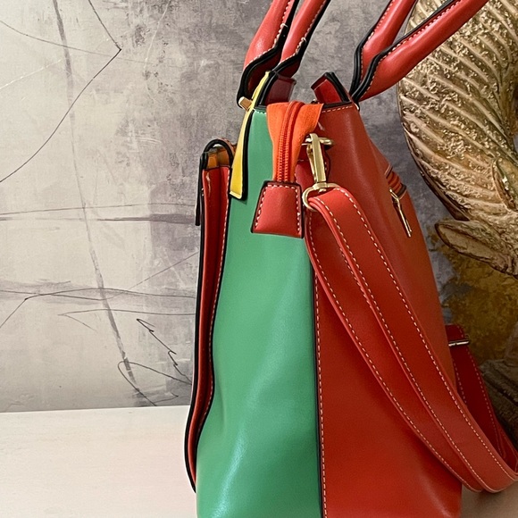 Multicolor Colorblock handbag - Picture 3 of 5